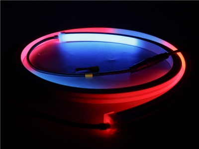 16x15mm DMX RGB Silicon Neon IP67  (Top view - Flat Head) 